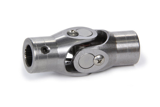 Steering Universal Joint - Single Joint - 0.688 in 34 / 36 Spline to 3/4 in Smooth - Steel - Natural - Universal - Each