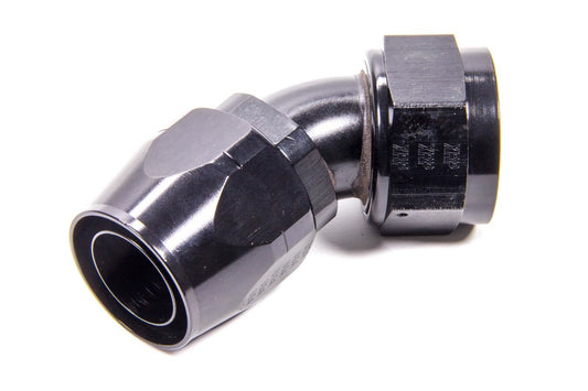 Fitting - Hose End - 45 Degree - 20 AN Hose to 20 AN Female - Black Anodized - Each