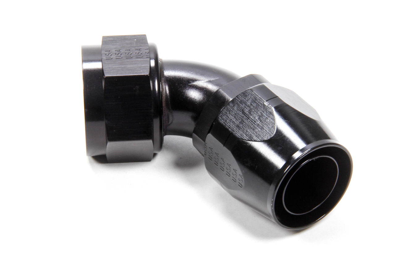 Fitting - Hose End - 60 Degree - 20 AN Hose to 20 AN Female - Aluminum - Black Anodized - Each