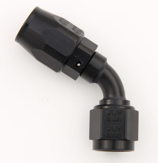 Fitting - Hose End - 60 Degree - 10 AN Hose to 10 AN Female - Double Swivel - Aluminum - Black Anodized - Each