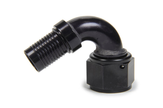 Fitting - Hose End - HS-79 - 120 Degree - 8 AN Hose Crimp to 8 AN Female - Aluminum - Black Anodized - Each