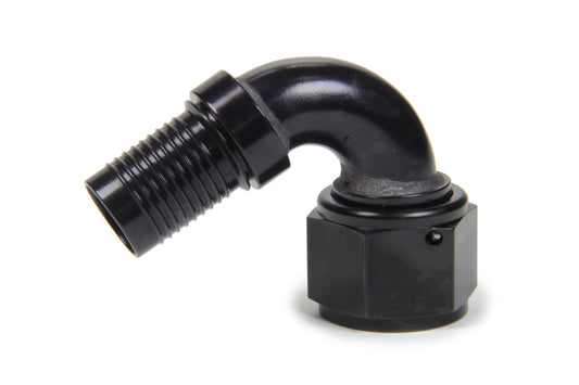 Fitting - Hose End - HS-79 - 120 Degree - 12 AN Hose Crimp to 12 AN Female - Aluminum - Black Anodized - Each