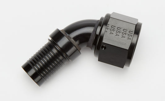 Fitting - Hose End - HS-79 - 60 Degree - 12 AN Hose Crimp to 12 AN Female - Aluminum - Black Anodized - Each