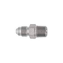 Fitting - Adapter - Straight - 3 AN Male to 1/8 in NPT Male - Short - Steel - Natural - Each