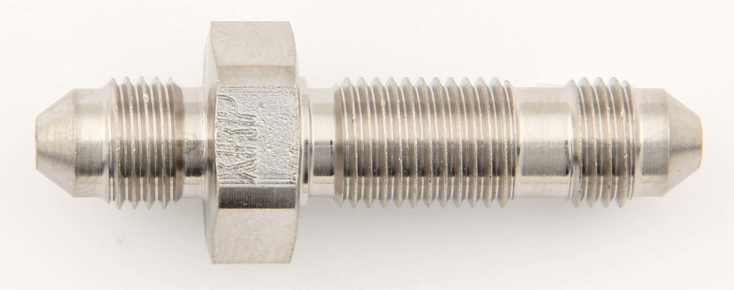 Fitting - Bulkhead - Straight - 3 AN Male to 3 AN Male Bulkhead - Steel - Natural - Each