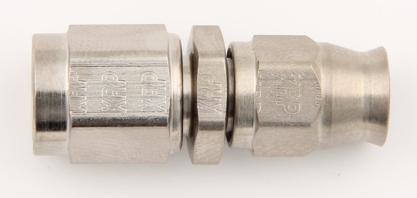 Fitting - Hose End - Straight - 4 AN PTFE Hose to 4 AN Female - Steel - Natural - Each