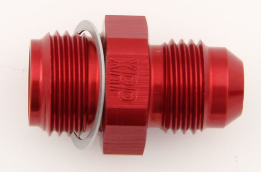 Fitting - Adapter - Straight - 6 AN Male to 5/8-18 in Inverted Flare Male - Aluminum - Red Anodized - Each