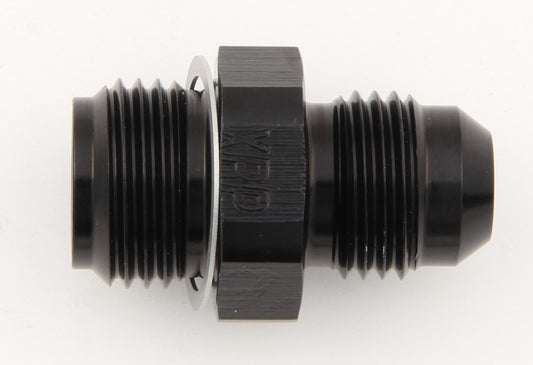 Fitting - Adapter - Straight - 6 AN Male to 5/8-18 in Inverted Flare Male - Aluminum - Black Anodized - Each