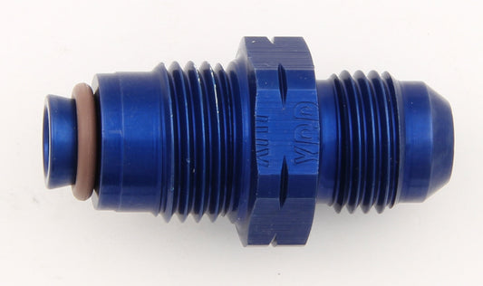 Fitting - Adapter - Straight - 6 AN Male to 18 mm x 1.50 Male - Aluminum - Blue Anodized - Each