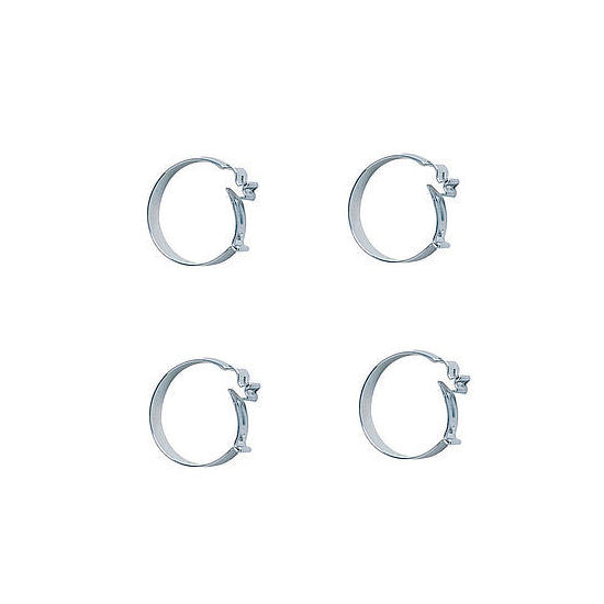 Hose Clamp - Ensure Clamp - Spring Clamp - 4 AN - Steel - Natural - Set of 4