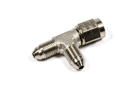 Fitting - Adapter Tee - 3 AN Female Swivel x 3 AN Male x 3 AN Male - Steel - Natural - Each