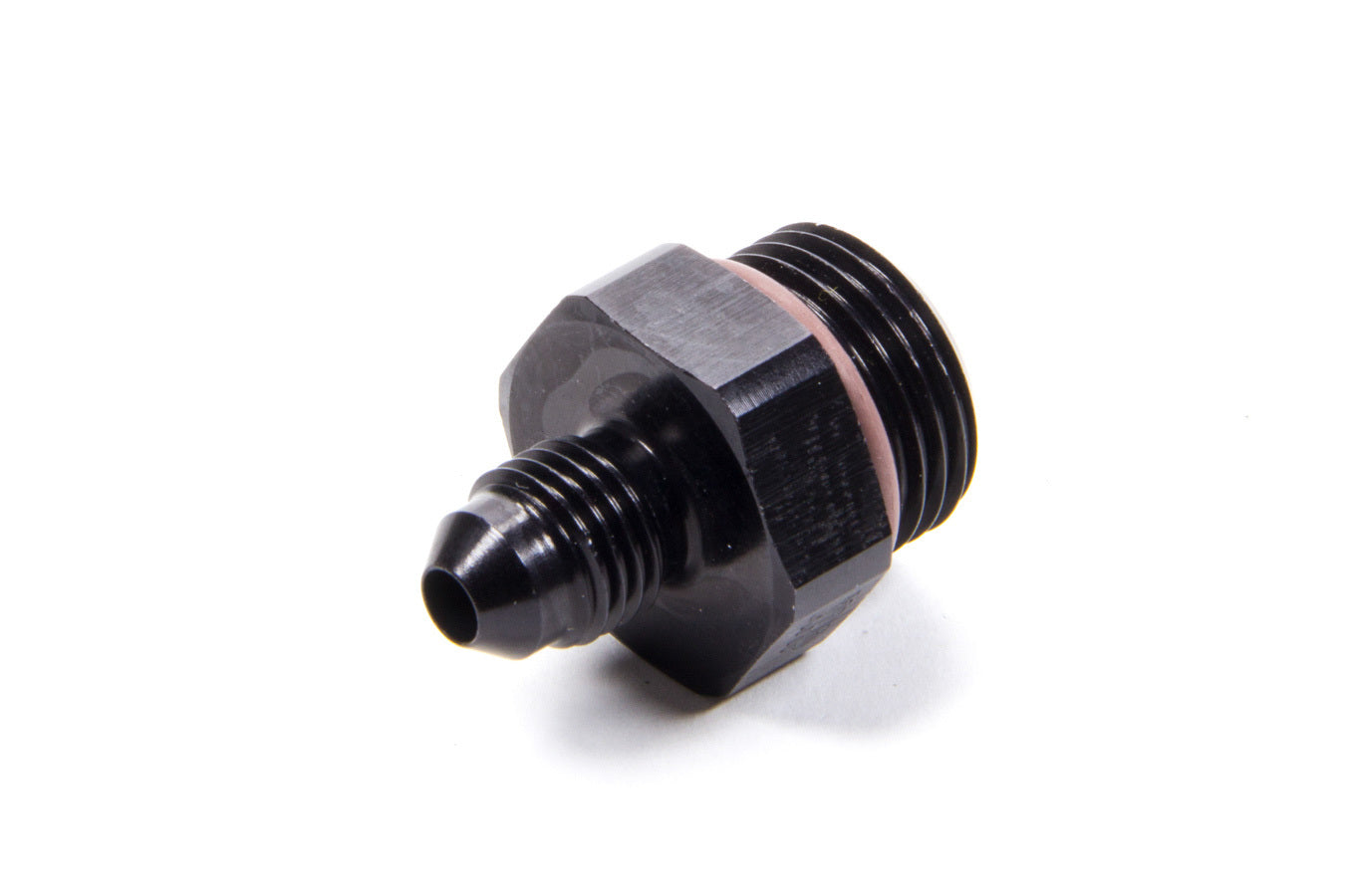 Fitting - Adapter - Straight - 4 AN Male to 8 AN Male O-Ring - Aluminum - Black Anodized - Each