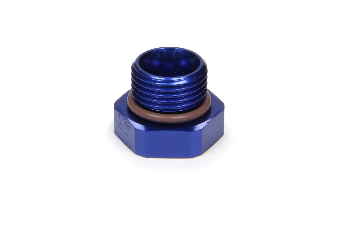 Fitting - Plug - 8 AN - O-Ring - Hex Head - Aluminum - Blue Anodized - Each
