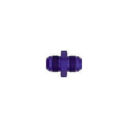 Fitting - Adapter - Straight - 4 AN Male to 4 AN Male - Aluminum - Blue Anodized - Each