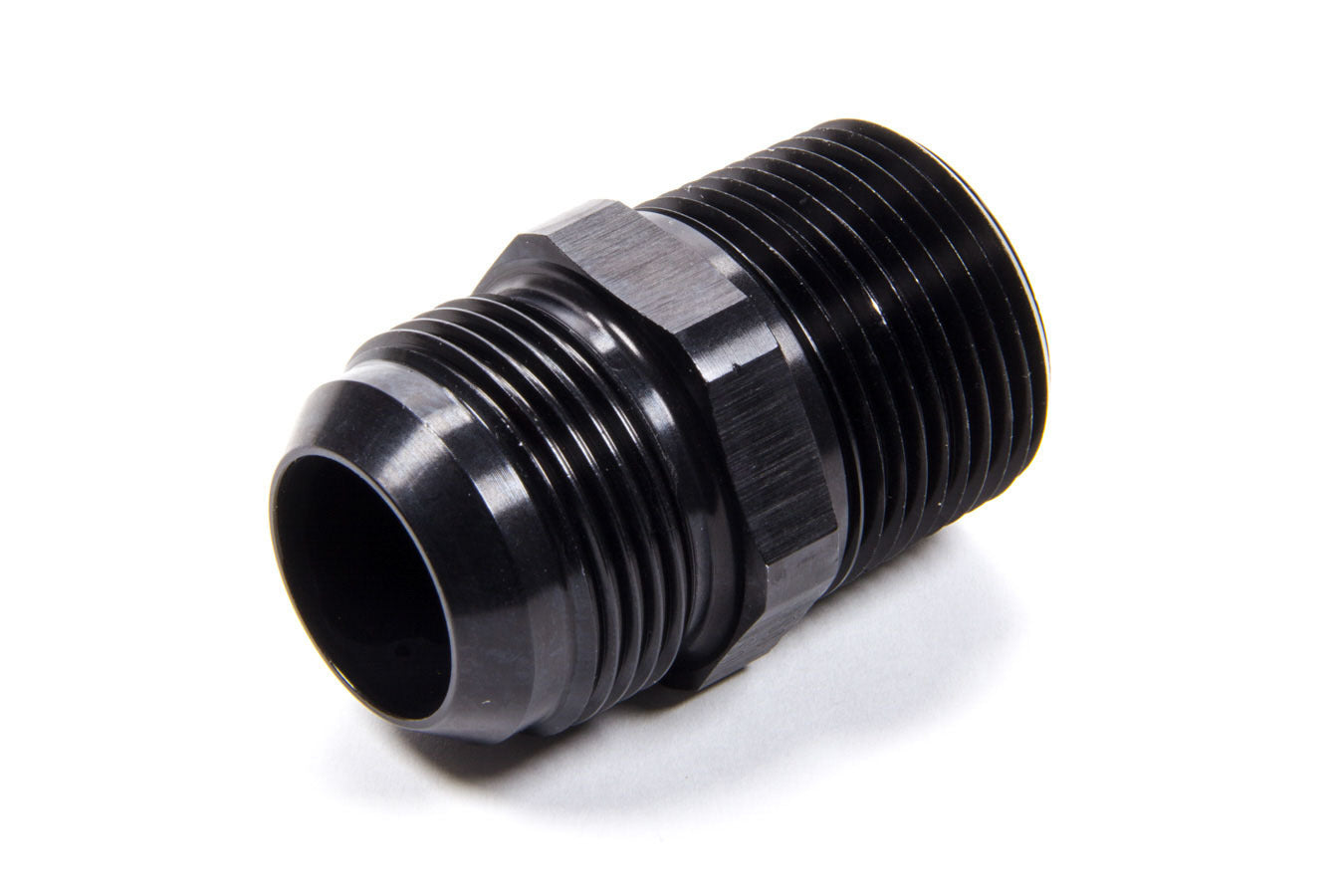 Fitting - Adapter - Straight - 16 AN Male to 1 in NPT Male - Aluminum - Black Anodized - Each