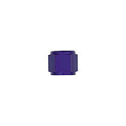 Fitting - Tube Nut - 6 AN - 3/8 in Tube - Aluminum - Blue Anodized - Pair