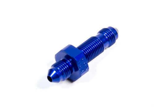 Fitting - Bulkhead - Straight - 3 AN Male to 3 AN Male Bulkhead - Aluminum - Blue Anodized - Each