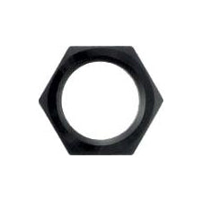 Bulkhead Fitting Nut - 6 AN - Aluminum - Black Anodized - Each