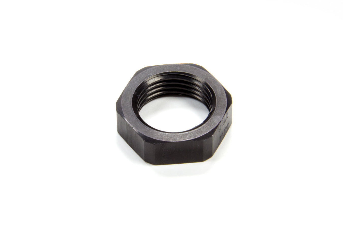 Bulkhead Fitting Nut - 8 AN - Aluminum - Black Anodized - Each