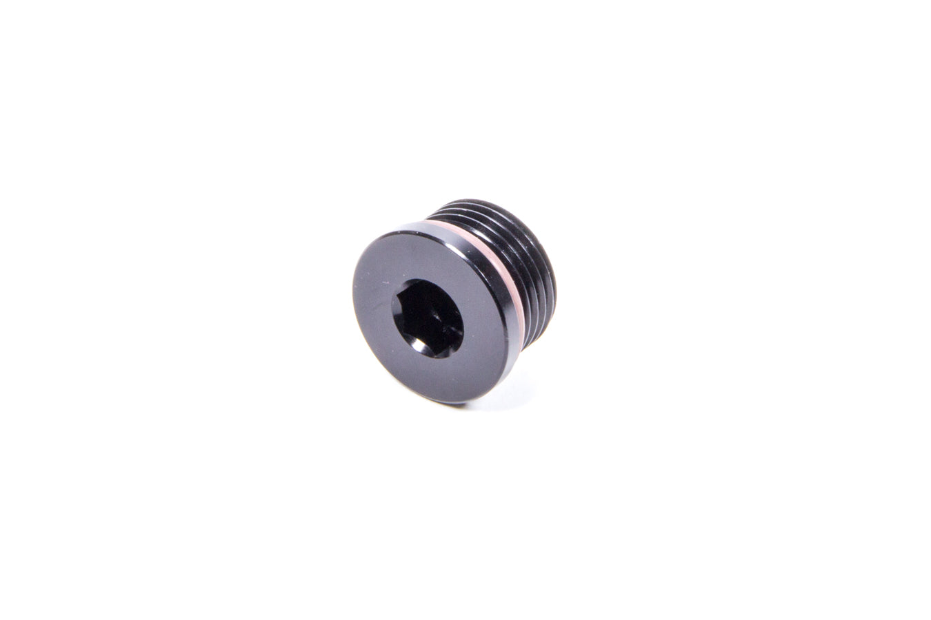 Fitting - Plug - 10 AN - O-Ring - Allen Head - Black Anodized - Each