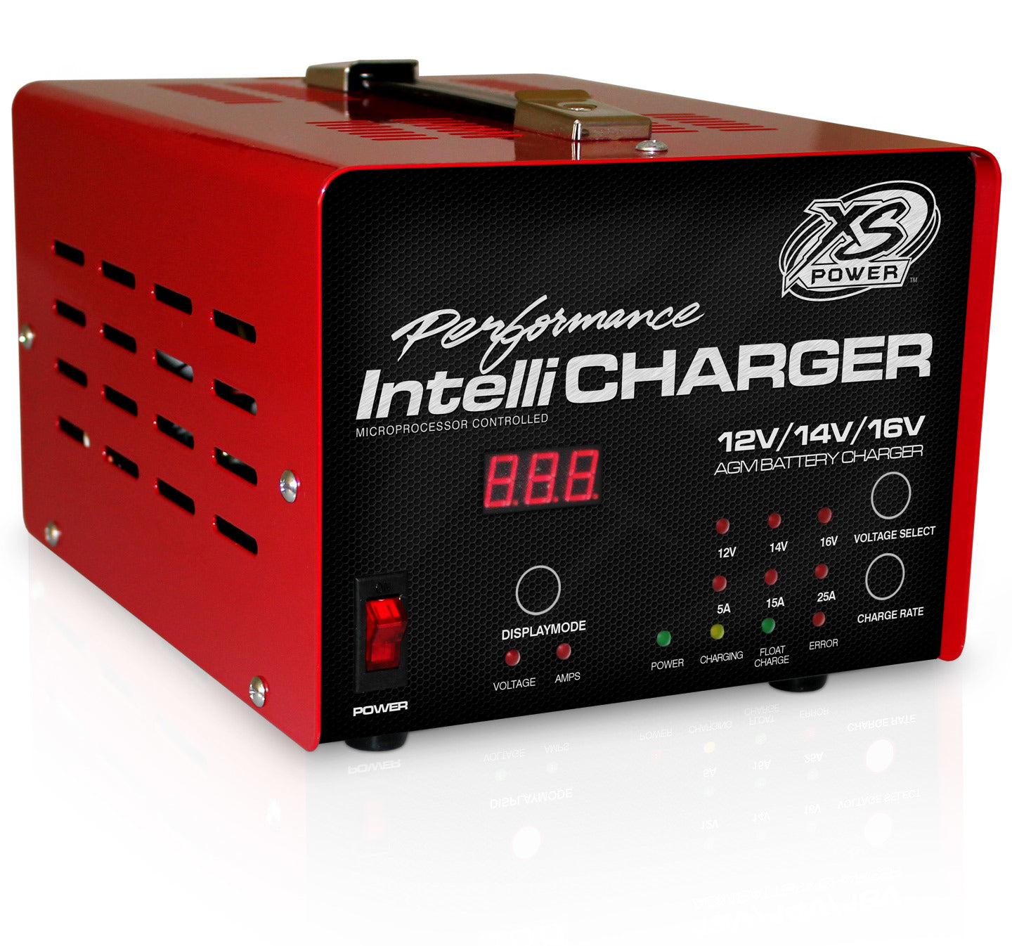 Battery Charger - IntelliCharger - AGM - 12V / 16V - 5 amps / 15 amps / 25 amps - Digital Indicator Lights - 3 Step Charging Program - Each