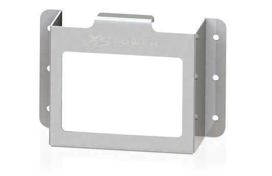 Battery Tray - 9.5 in Length x 3.14 in Wide x 6.88 in Height - Side Mount Window - Aluminum - Natural - XS Power S680 Batteries - Each