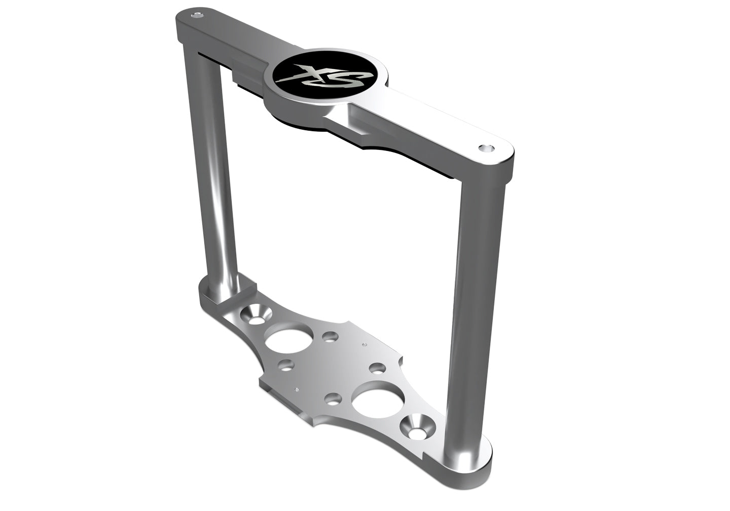 Battery Tray - Base - 9.1 in Length x 2.83 in Wide x 7.88 in Height - Hardware Included - Aluminum - Natural Machined - XS Power 3400 Batteries - Kit