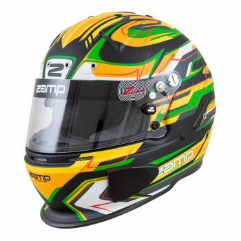 Helmet - RZ-70E Switch - Full Face - Snell SA2020 - FIA Approved - Head and Neck Support Ready - Green / Black - Large - Each