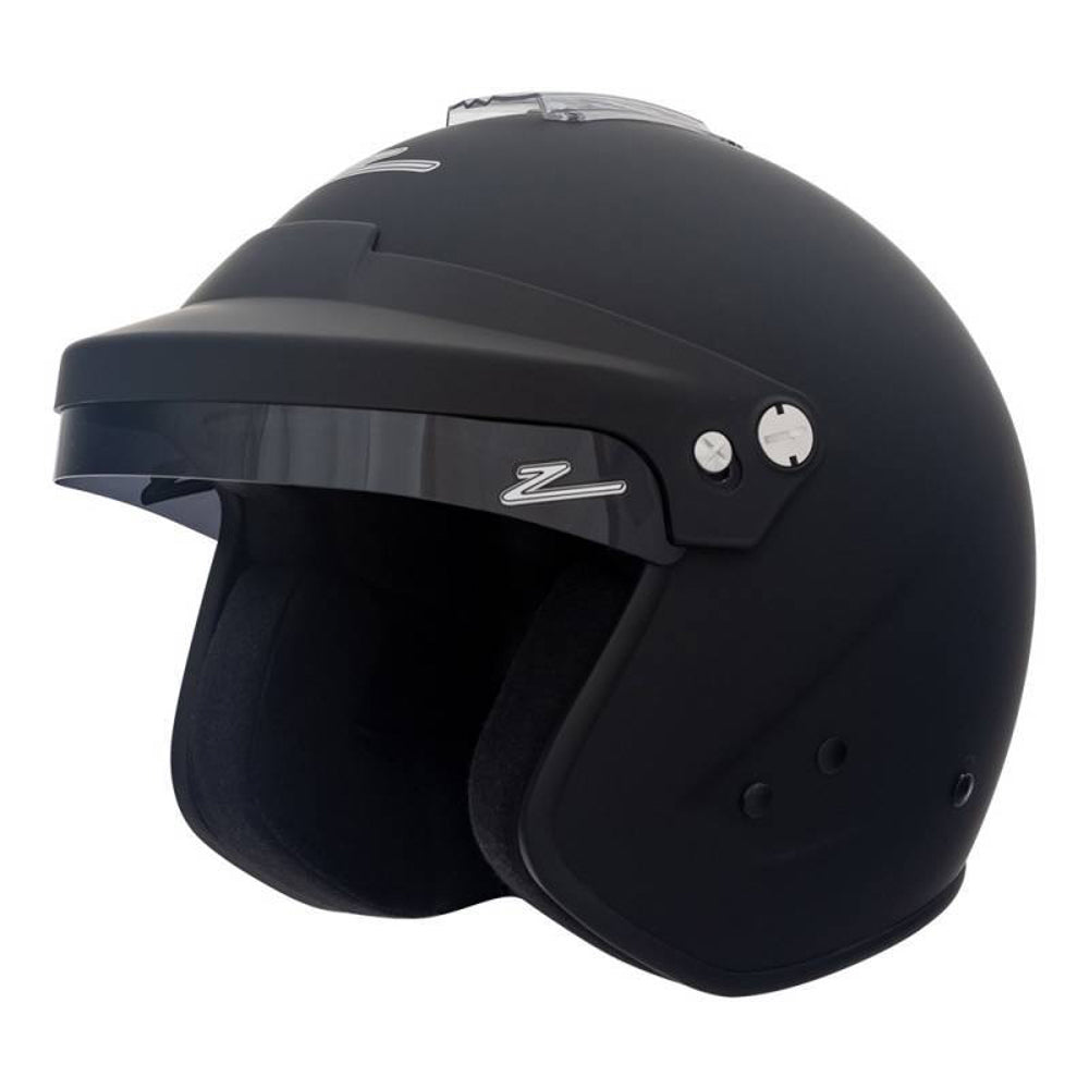 Helmet - RZ-18H - Open Face - Snell SA2020 - Head and Neck Support Ready - Flat Black - Medium - Each