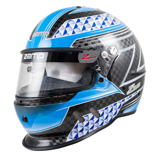 Helmet - RZ-65D - Snell SA2020 - Head and Neck Support Ready - Gloss Blue / Gray - Large - Each