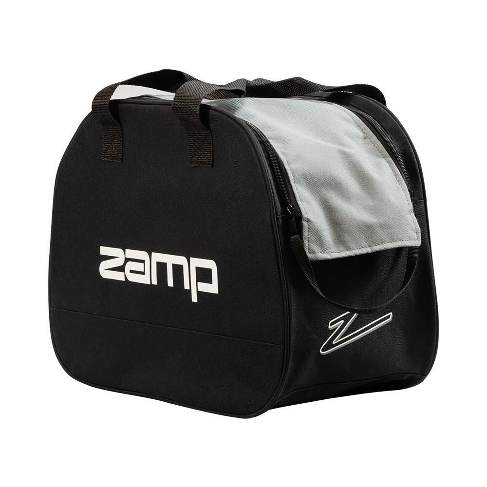 Helmet Bag - Fleece Lined - Carry Handles - Hook and Loop / Dual Zipper Closure - Black / Gray - Each