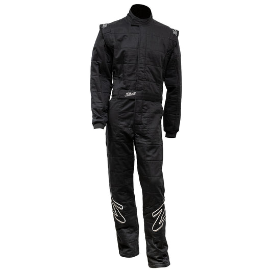 Driving Suit - ZR-30 - 1-Piece - SFI 3.2A/5 - Triple Layer - Fire Retardant Fabric - Black - Large - Each