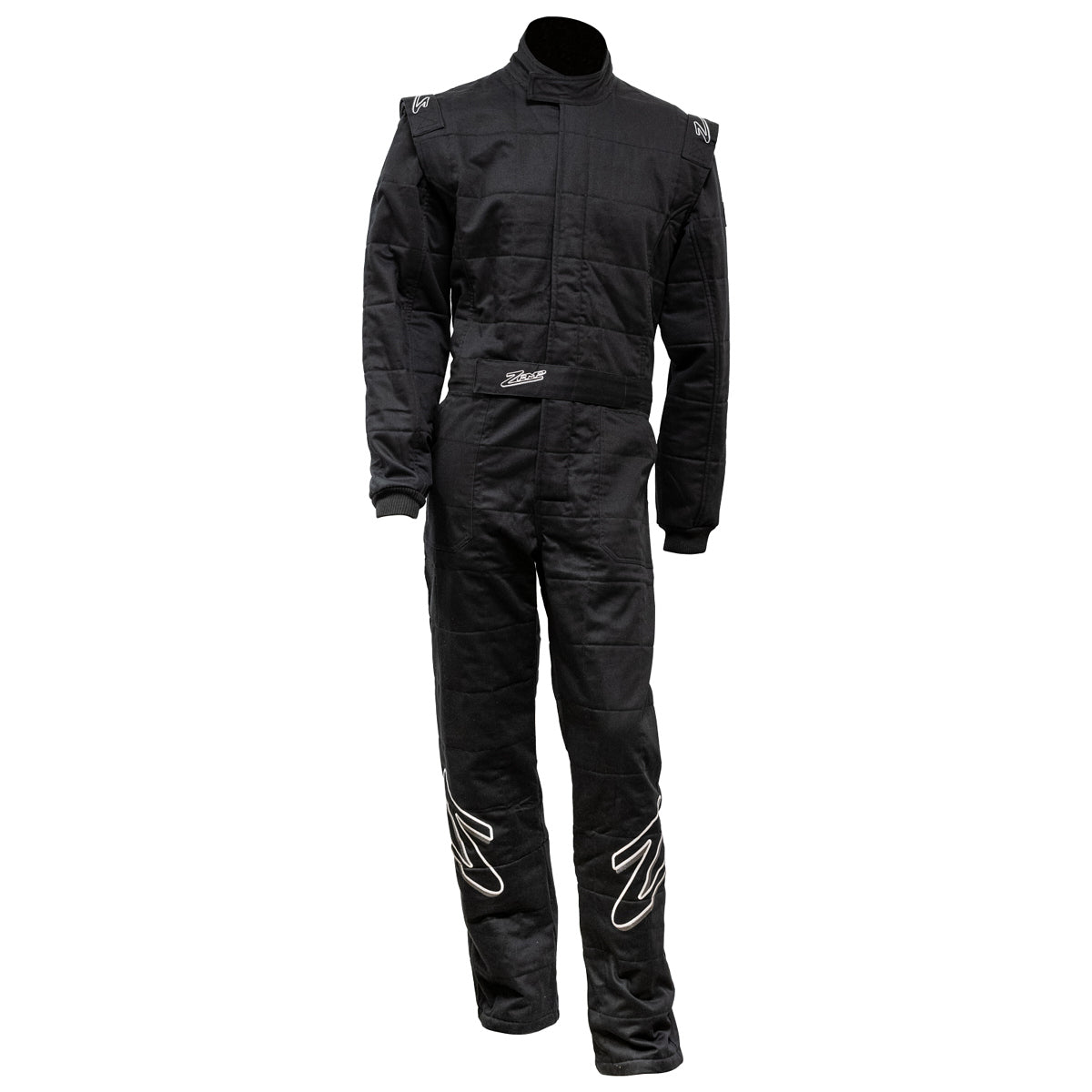 Driving Suit - ZR-30 - 1-Piece - SFI 3.2A/5 - Triple Layer - Fire Retardant Fabric - Black - 2X-Large - Each