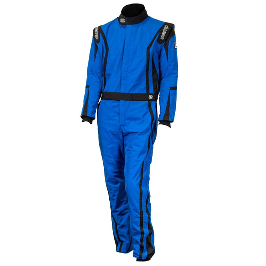 Driving Suit - ZR-52F - 1-Piece - SFI 3.2a/5 - Triple Layer - Fire Retardant Fabric - Blue - Large - Each