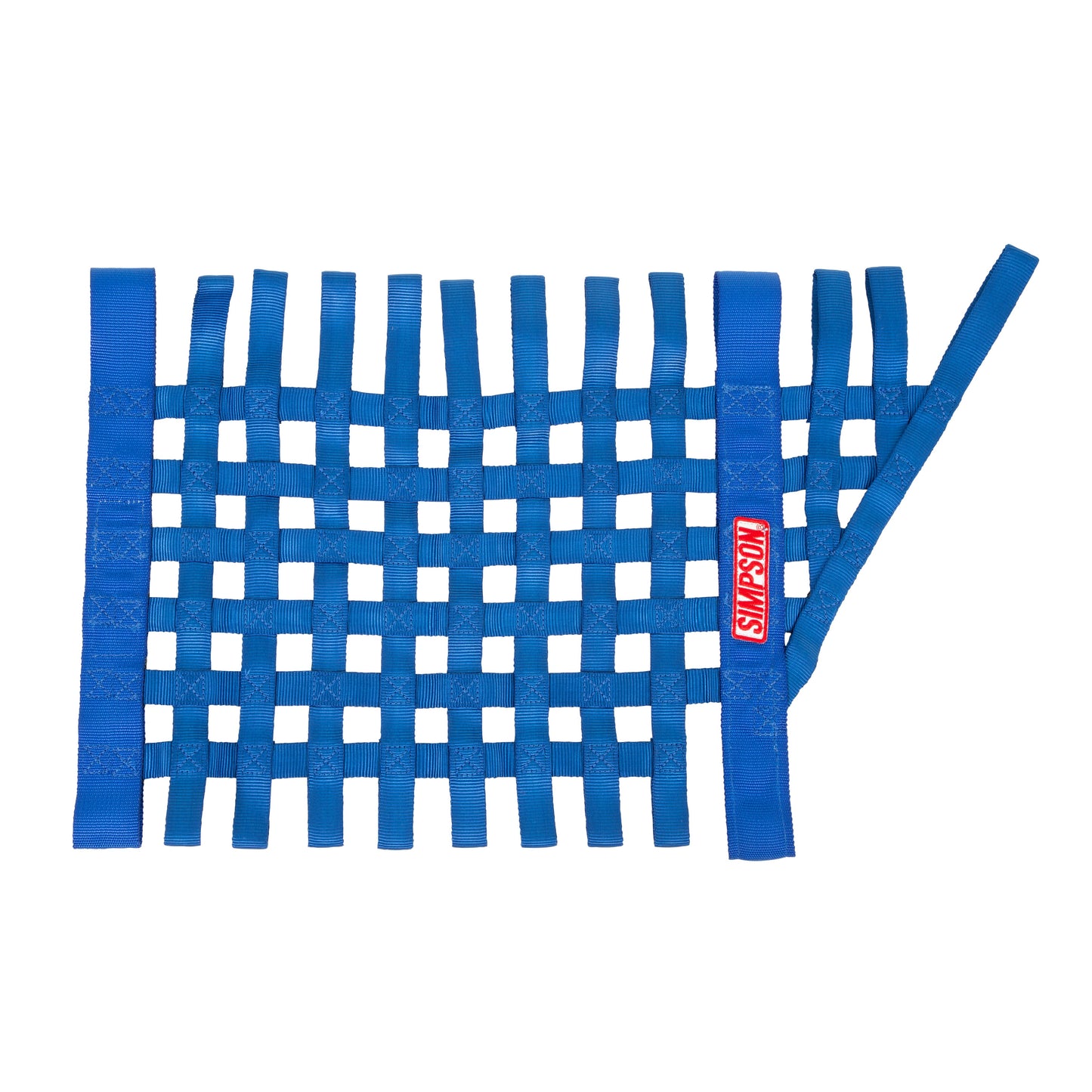 Simpson Racing Standard Stock Car Window NetRed - 16" X 27" Trapezoid