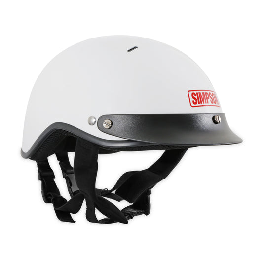 Simpson Shorty Crew HelmetX-Large - Gloss White