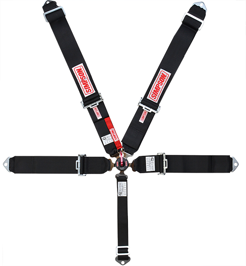 Simpson Racing Lever Camlock HarnessRed