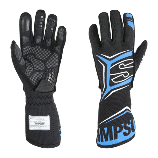 Magnata Racing Gloves Black/Blue MediumMedium - Black/Blue