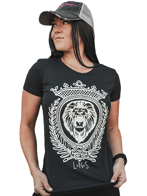 Lions Not Sheep Royal Women's Tee - XS