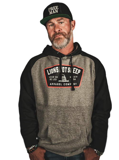 Lions Not Sheep Lead from the Front Pullover Hoodie - Medium