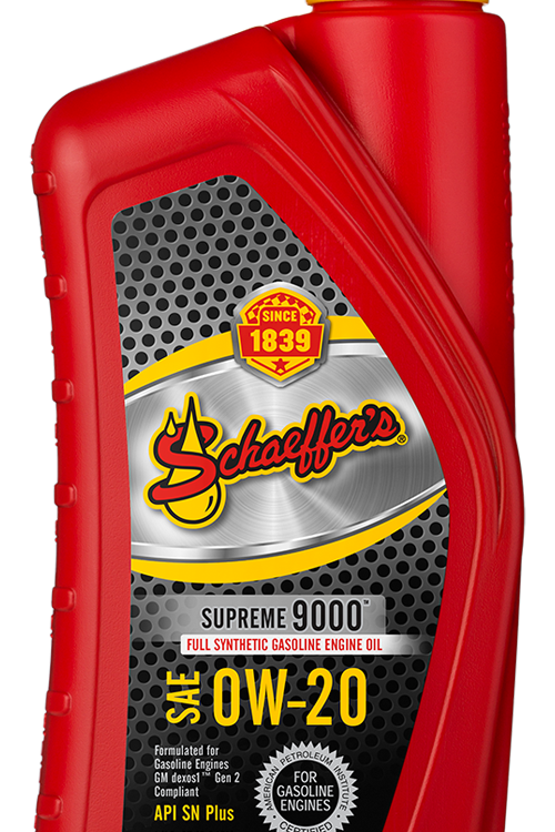 Schaeffer's Supreme 9000 Full Synthetic 0W-20 Racing Oil - 1 Quart Bottle