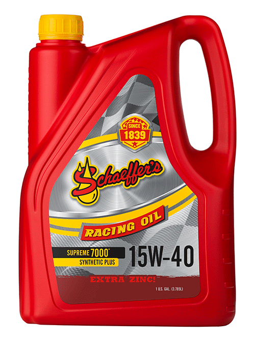 Schaeffer's Supreme 7000 Synthetic Plus 15W-40 Racing Oil - 1 Gallon Bottle