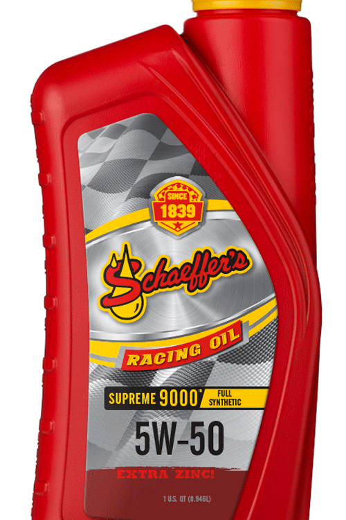 Schaeffer's Supreme 9000 Full Synthetic 5W-50 Racing Oil - 1 Quart Bottle