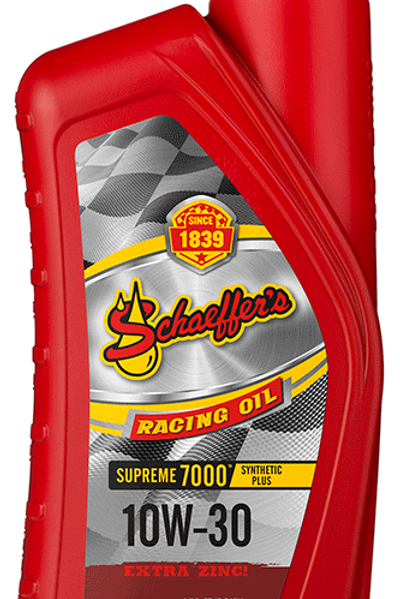 Schaeffer's Supreme 7000 Synthetic Plus 10W-30 Racing Oil - 1 Quart Bottle