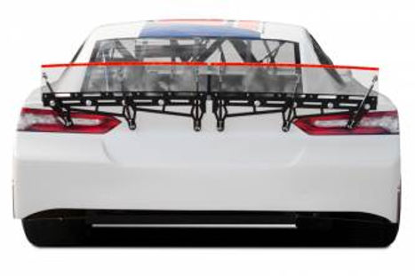 Fivestar Spoiler Kit, 4 Piece, 1/4" Polycarb, 6-1/2" x 64-1/2", 70 Degree, Black Brackets