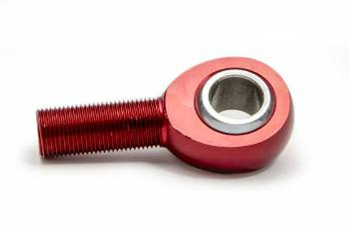 QA1 Steering Shaft Support - AM Series - Spherical Rod End - 3/4-16" Right Hand Male Thread, Aluminum, Red Anodize