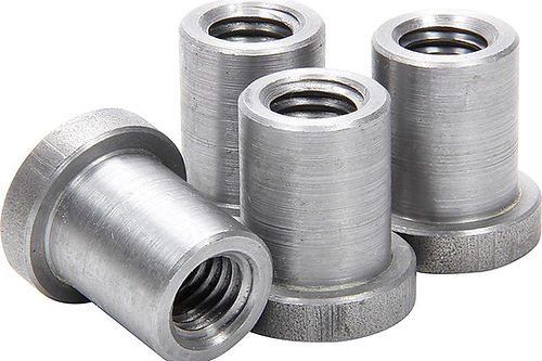 Allstar Performance Weld-On Nut 1/2-13in Thread, Set of 4