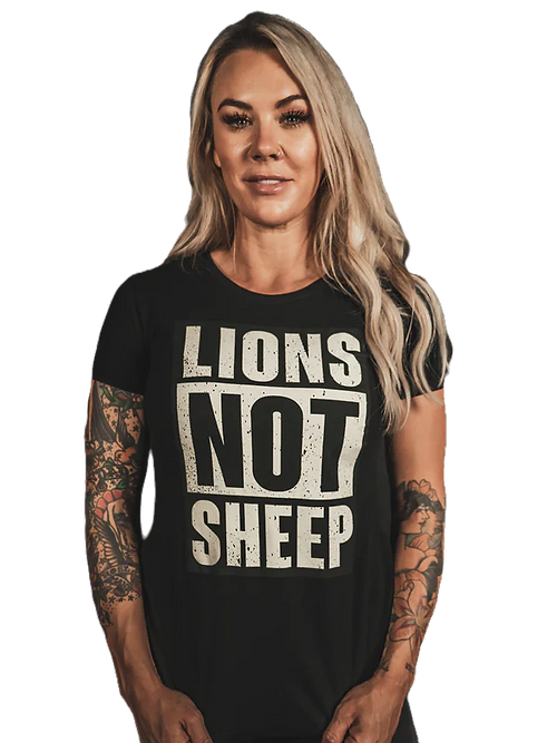 Lions Not Sheep Straight Outta Women's Tee - XS