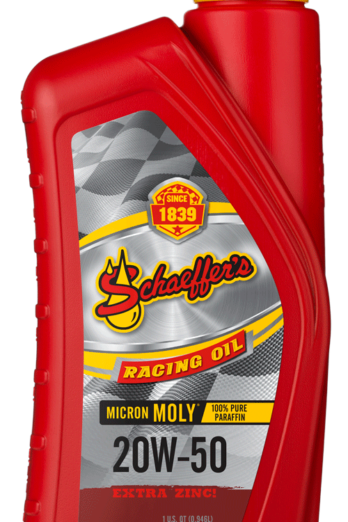 Schaeffer's Micron Moly 20W-50 Racing Oil - 1 Quart Bottle