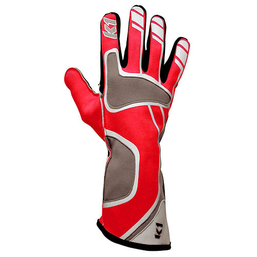 K1 Apex Kart Racing Gloves - Red - 4XS